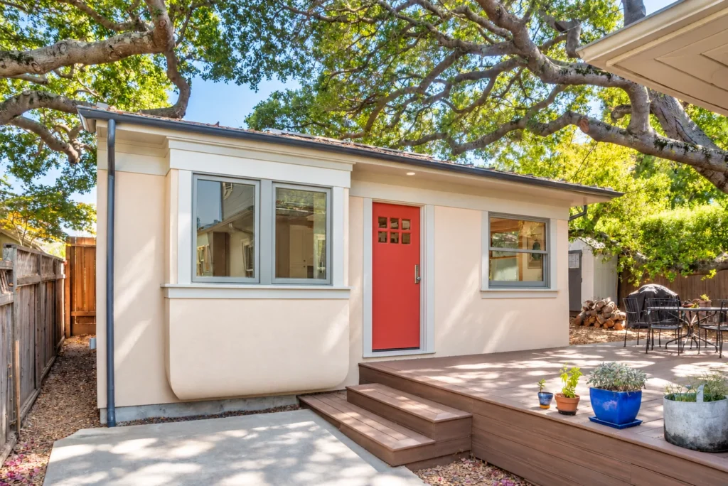 Berkeley Backyard ADU exterior and deck
