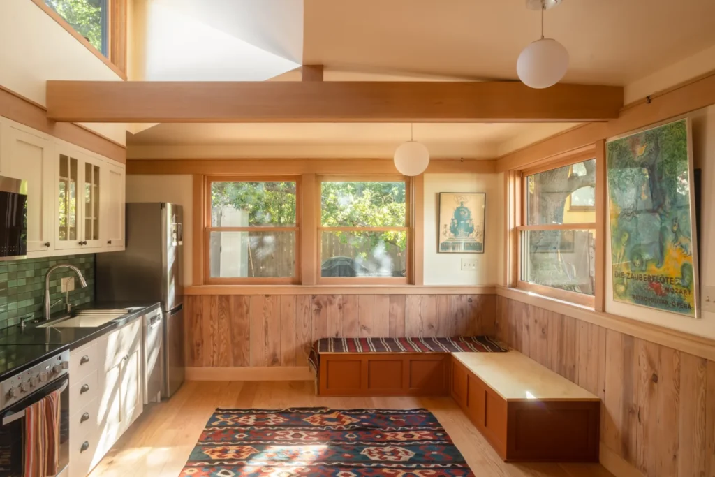 Berkeley Backyard ADU kitchen and dining room
